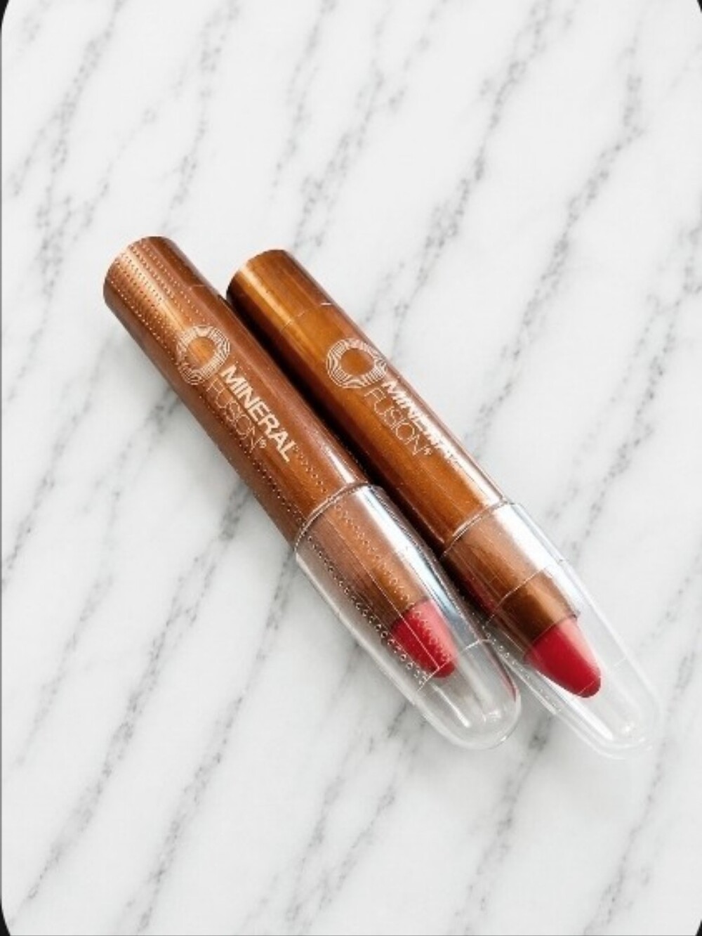 2 x Mineral Fusion FLICKER Sheer Moisture Lip Tint .1 oz each NEW & SEALED!